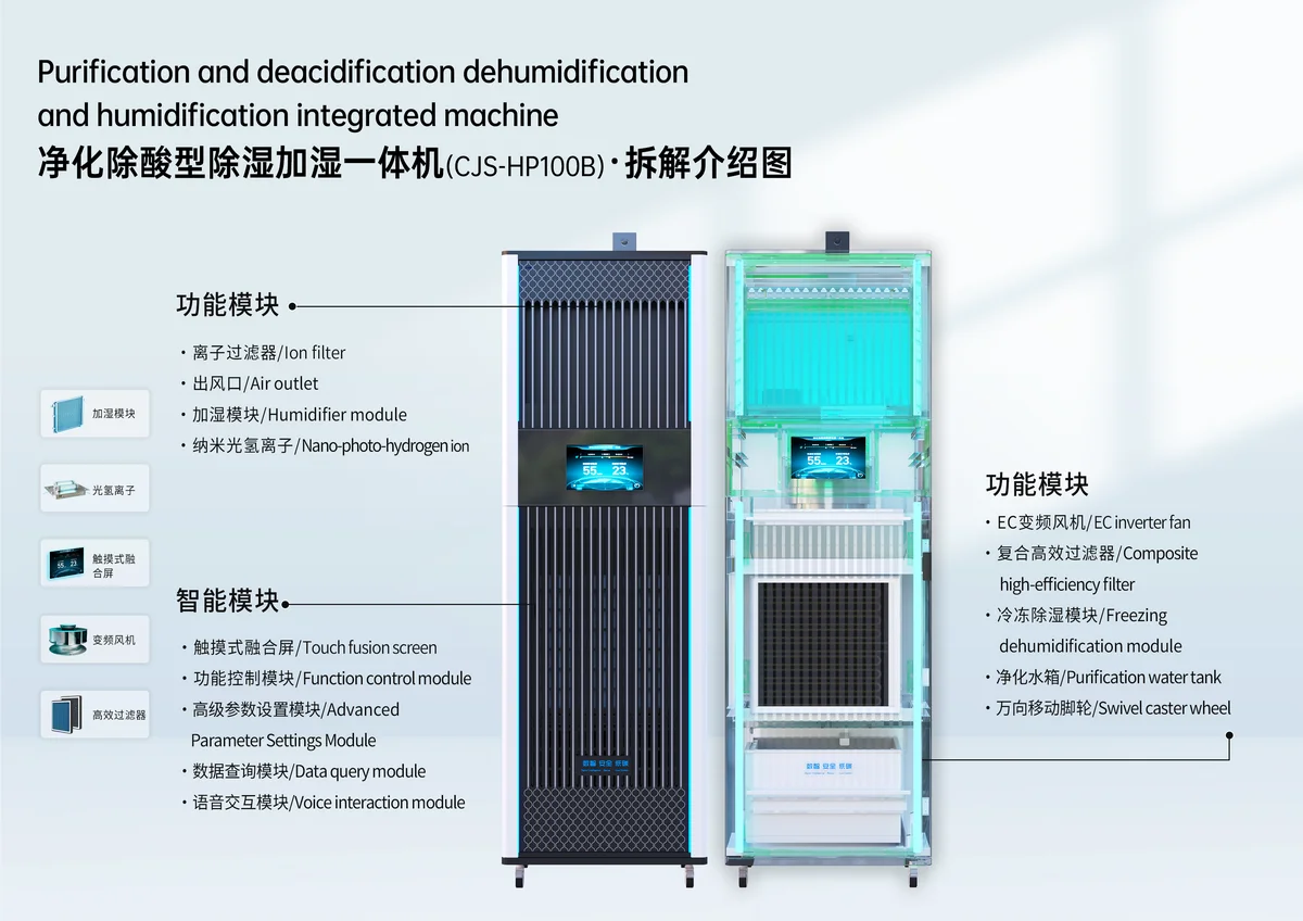 CJS-HP100B Dehumidifier - Additional View